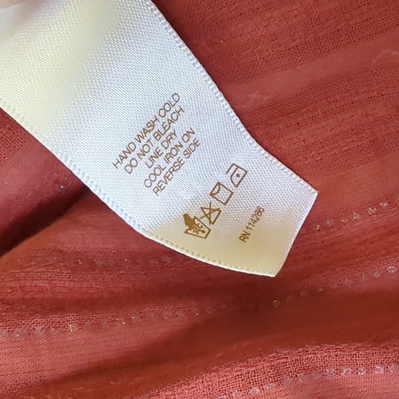 ANTHRO I NWOT Rust Terra Cotta Gauze Tiered Halter Maxi Dress by Frye, L - Picture 9 of 15